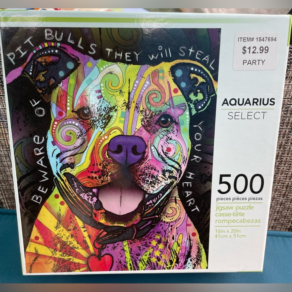 Aquarius Select Pit Bull 500 Piece Puzzle